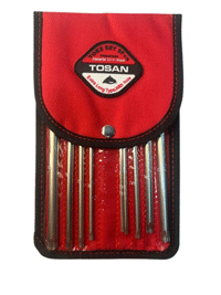 ست آچار آلن ستاره ای بلند 9 عددی توسن مدل T728-B1050