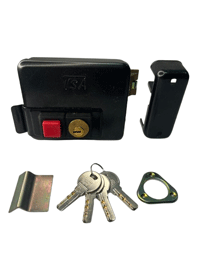 قفل درب حیاط کلید ویژه بیرون باز شو تسا مدل 7084