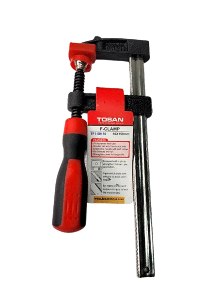 گیره نجاری سایز 15 سانتی متر فک 5 سانتی متر توسن مدل TF1-50150 گیره نجاری سایز 15 سانتی متر فک 5 سانتی متر توسن مدل TF1-50150