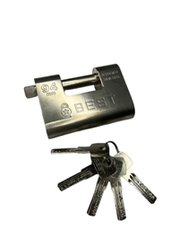 قفل کتابی کروم کلید کامپیوتری سایز 94 میلی متر بست
