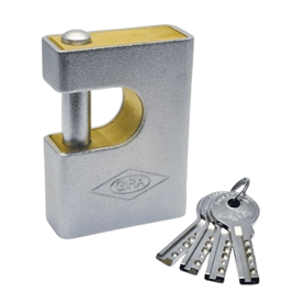 قفل کتابی روکشدار برنجی کلید کامپیوتری سایز 85 میلی متر گیرا مدل 029