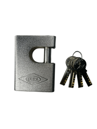 قفل کتابی روکشدار برنجی کلید کامپیوتری سایز 85 میلی متر گیرا مدل 029