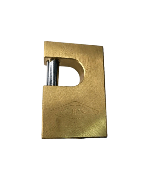 قفل کتابی ساده برنجی کلید ساده 850 گیرا مدل 001